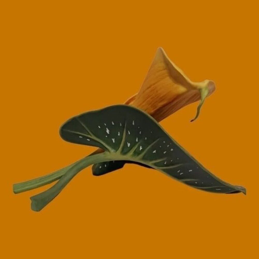 Franklin mint  rare golden calla  lily 1986 Ronald Van Ruyckevelt - Picture 3 of 5